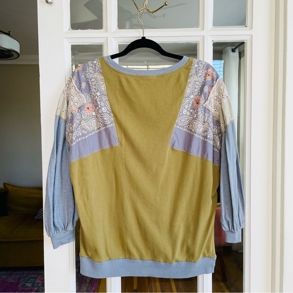 Free People Boho Long Sleeve Feelin It Tee - Picture 5 of 9